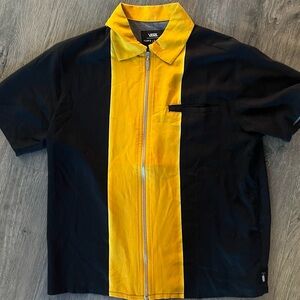 Vans extra small yellow/black shirt